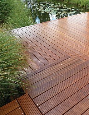 Afri-kulu 25x145mm terrasplank grof/glad - L 155cm - P107 KD18% FAS FCQ FSC®100% FSC®-C003450